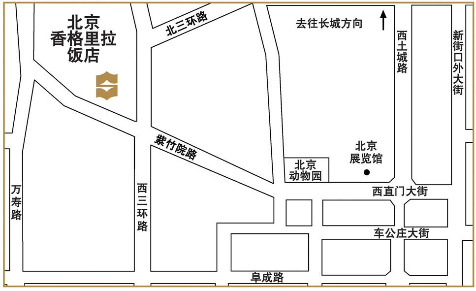 Map of hotel location in Chinese